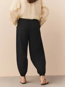 Zwart - Jersey Harem Joggers