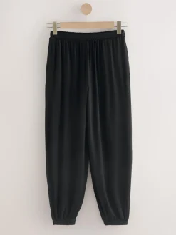 Zwart - Jersey Harem Joggers