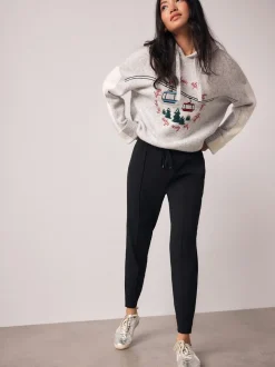 Zwart - Jersey joggingbroek