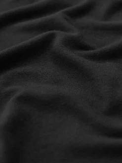 Zwart - Jersey midirok