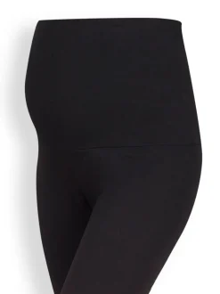 Zwart - JoJo Maman Bébé Cotton Rich Maternity Leggings 2 Pack
