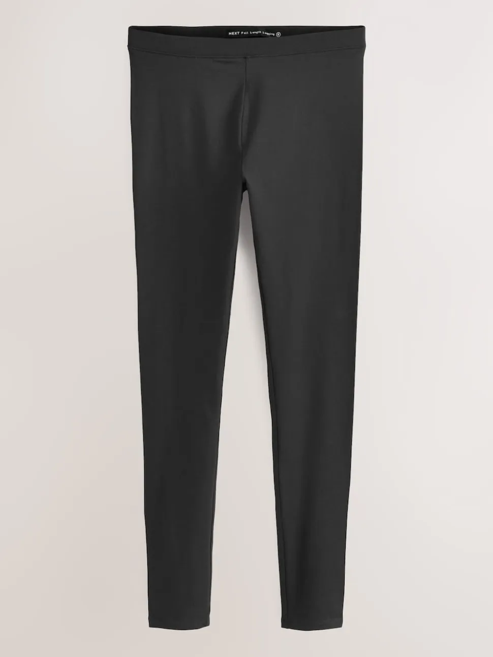 Zwart - Katoenen legging met hoge taille