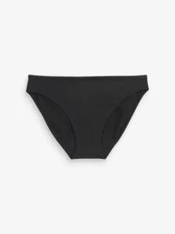 Zwart - Katoenen menstruatieslip voor medium vloeien
