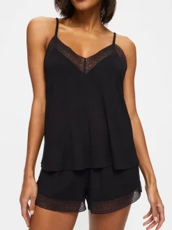 Zwart - KBX Ada Modal Cami Set