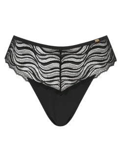 Zwart - KBX Lola Lace Brazilian Knickers