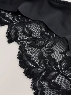 Zwart - Lace Back NVPL Knickers 7 Pack