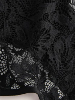 Zwart - Lace Front NVPL Knickers 3 Pack