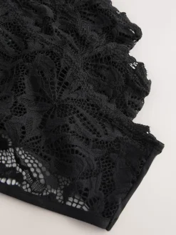 Zwart - Lace Front NVPL Knickers 3 Pack