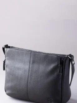 Zwart - Lakeland Leather Ambleside crossbodytas