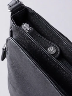 Zwart - Lakeland Leather Ambleside crossbodytas