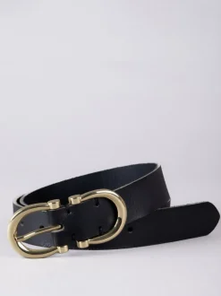 Zwart - Lakeland Leather Bowness Suède Riem met Dubbele Gesp