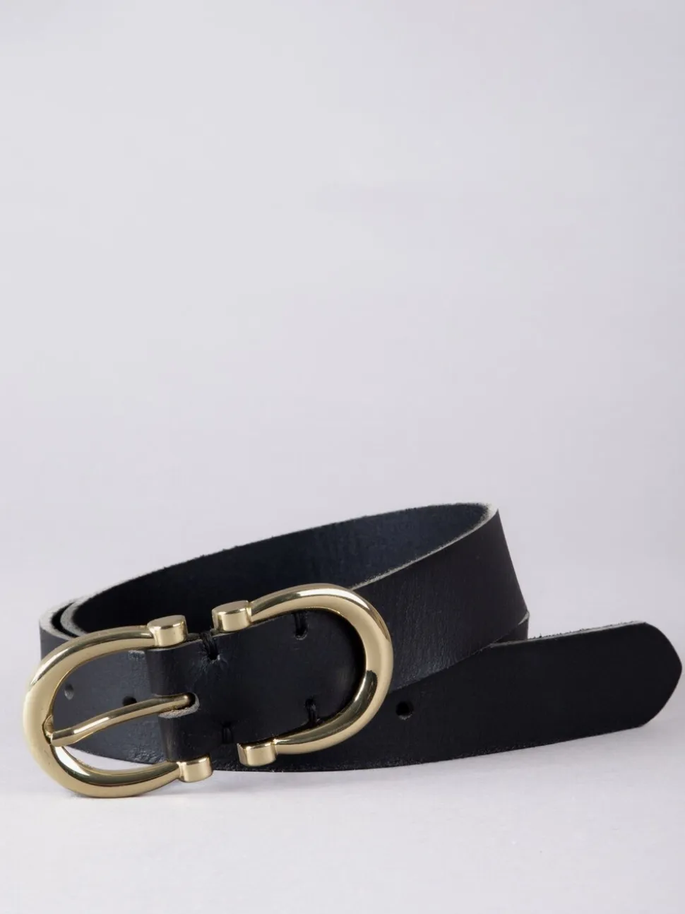 Zwart - Lakeland Leather Bowness Suède Riem met Dubbele Gesp