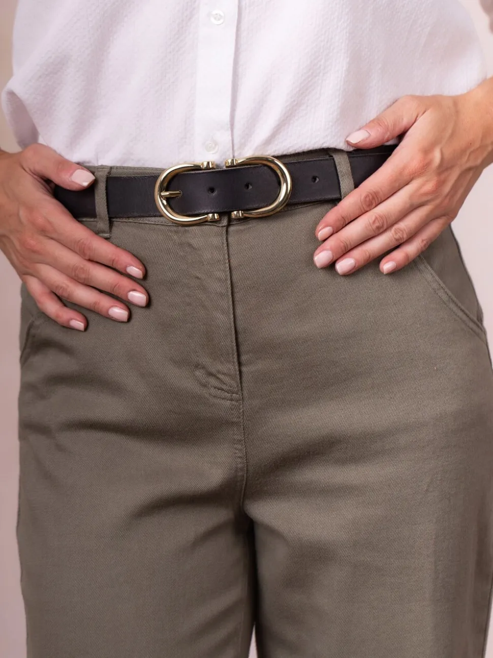 Zwart - Lakeland Leather Bowness Suède Riem met Dubbele Gesp