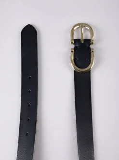 Zwart - Lakeland Leather Bowness Suède Riem met Dubbele Gesp