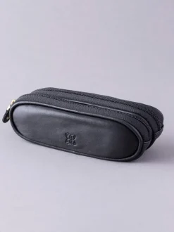Zwart - Lakeland Leather dubbele brillenkoker
