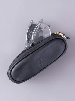Zwart - Lakeland Leather dubbele brillenkoker