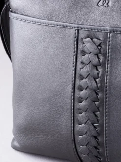 Zwart - Lakeland Leather Farlam schoudertas