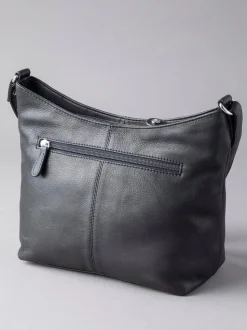 Zwart - Lakeland Leather Grasmere Cross-Body Bag