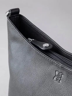 Zwart - Lakeland Leather Grasmere Cross-Body Bag