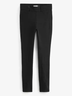 Zwart - Lange jersey denim leggings