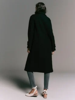 Zwart - Lange maxi-jas