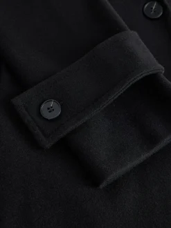 Zwart - Lange maxi-jas