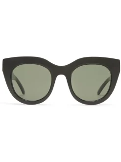 Zwart - Le Specs Air Heart Sunglasses