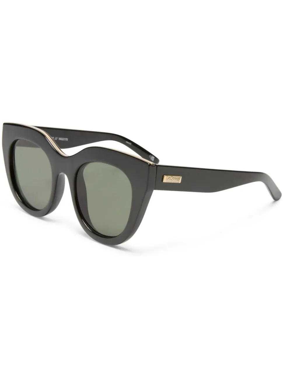 Zwart - Le Specs Air Heart Sunglasses