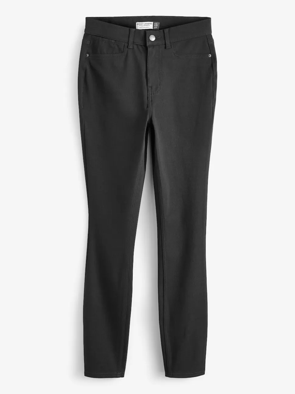 Zwart - Legging van jersey-denim