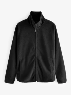Zwart - Lichtgewicht fleece voor buiten