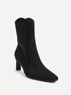 Zwart - Linzi Calabasas Block Heel Ankle Boots