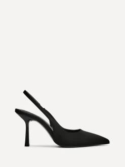 Zwart - Linzi Dash Slingback Court Heels