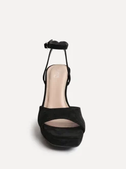 Zwart - Linzi Diva Platform Block Heels