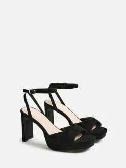 Zwart - Linzi Diva Platform Block Heels