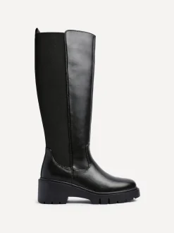 Zwart - Linzi Hyland High Leg Wedges Boots