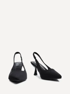 Zwart - Linzi Izzie slingback pumps met brede pasvorm en hoge hakken