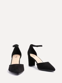 Zwart - Linzi Leona pumps met blokhak en dichte hiel