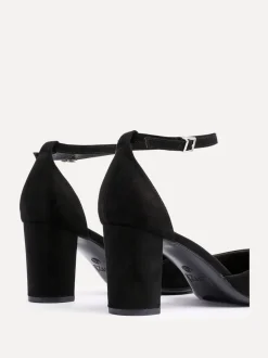 Zwart - Linzi Leona pumps met blokhak en dichte hiel
