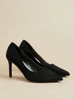 Zwart - Linzi Martina Pumps met spitse neus en wijde pasvorm
