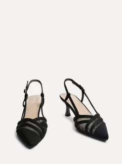 Zwart - Linzi Milan mesh pumps met hakken