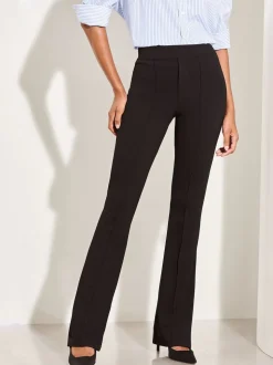 Zwart - Lipsy - Contour flare bootleg-broek met hoge taille