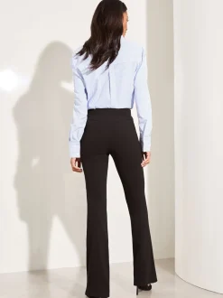 Zwart - Lipsy - Contour flare bootleg-broek met hoge taille