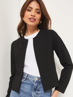 Zwart - Lipsy - Kraagloze korte blazer