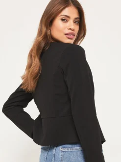 Zwart - Lipsy - Kraagloze korte blazer