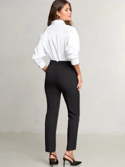 Zwart - Lipsy broek op maat met toelopende pijpen