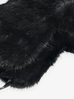Zwart - Lipsy Faux Fur Trapper Hat with Poms