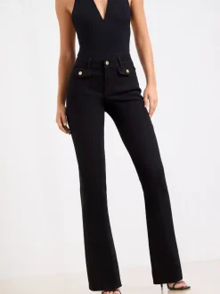Zwart - Lipsy Glam jeans met wijde pijpen