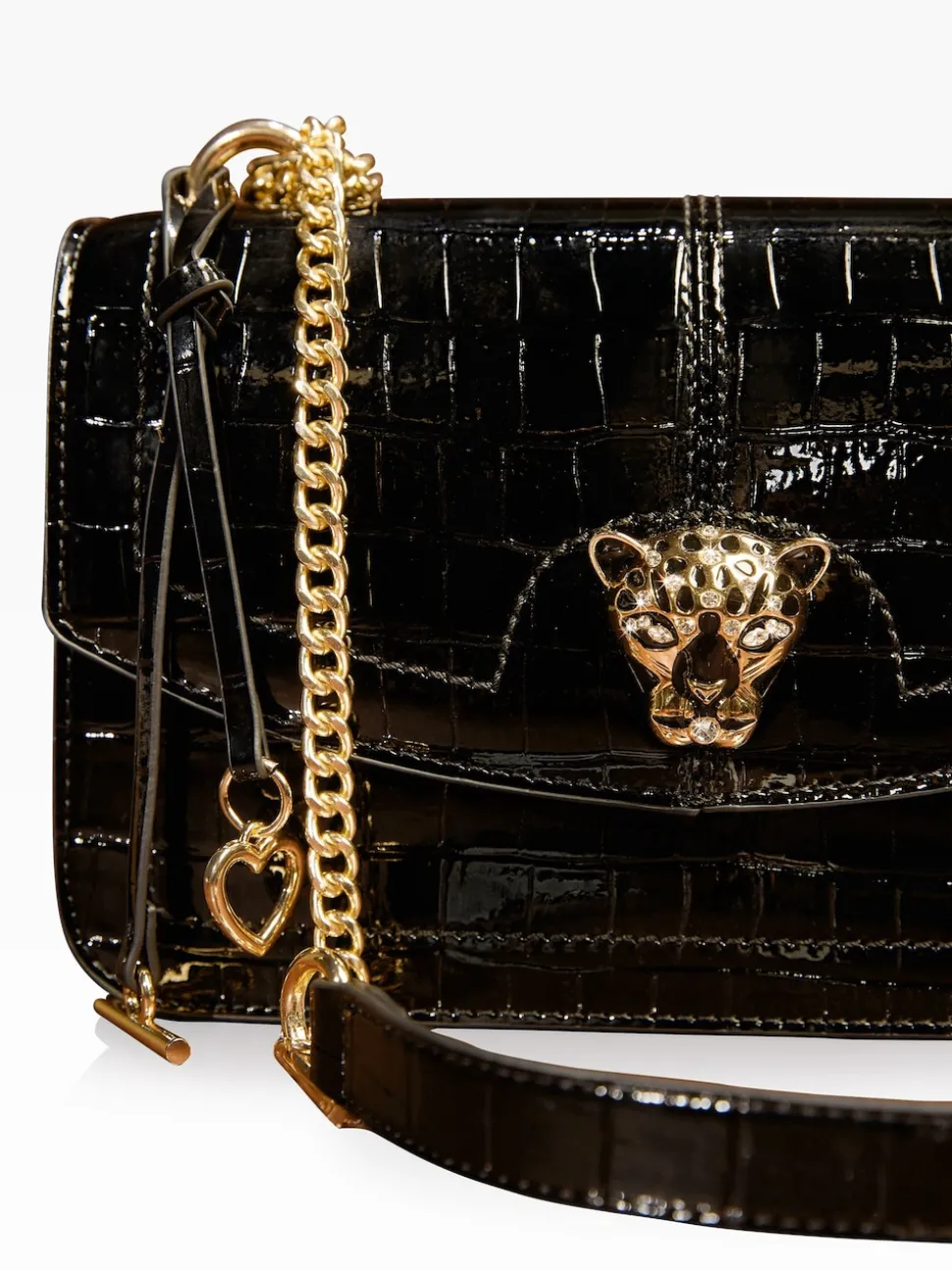 Zwart - Lipsy Medium Chain Shoulder Bag