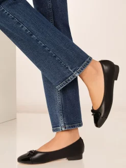 Zwart - Lipsy Patent Toecap Ballerinas