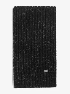 Zwart - Lipsy Shimmer Ribbed Scarf